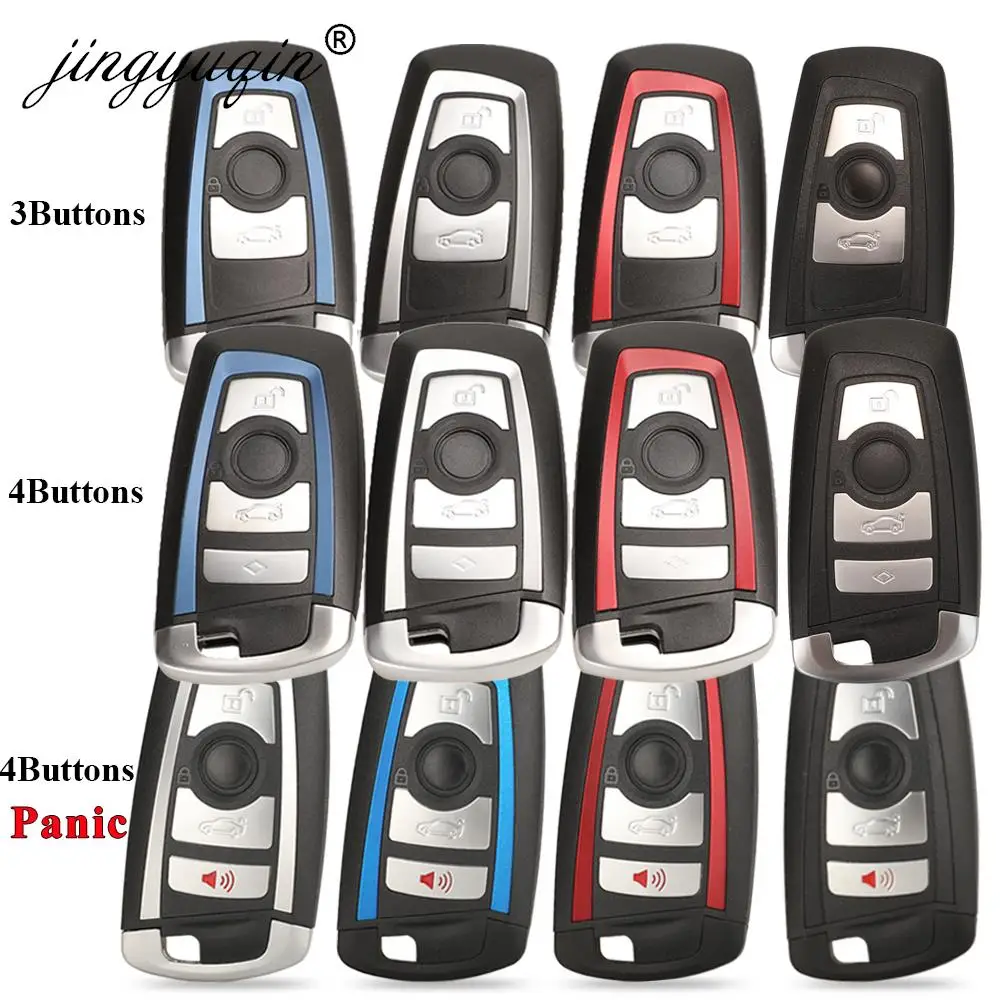 Smart Car Key Shell Cover Remote Keyless Case for BMW CAS4 F FEM 3 5 7 Series E90 E92 E93 X5 F10 F20 F30 F40 Panic FOB