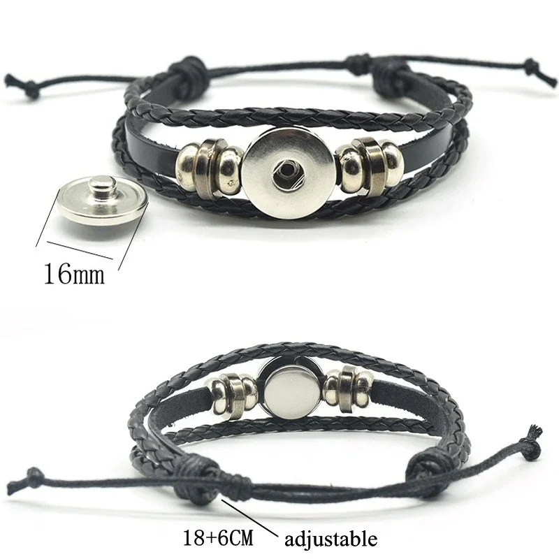 12 Constellation Leather Bracelet Zodiac Sign Handmade Glass Cabochon Black Punk Mens Jewelry Horoscope Astrology Birthday Gift bracelet jewelry