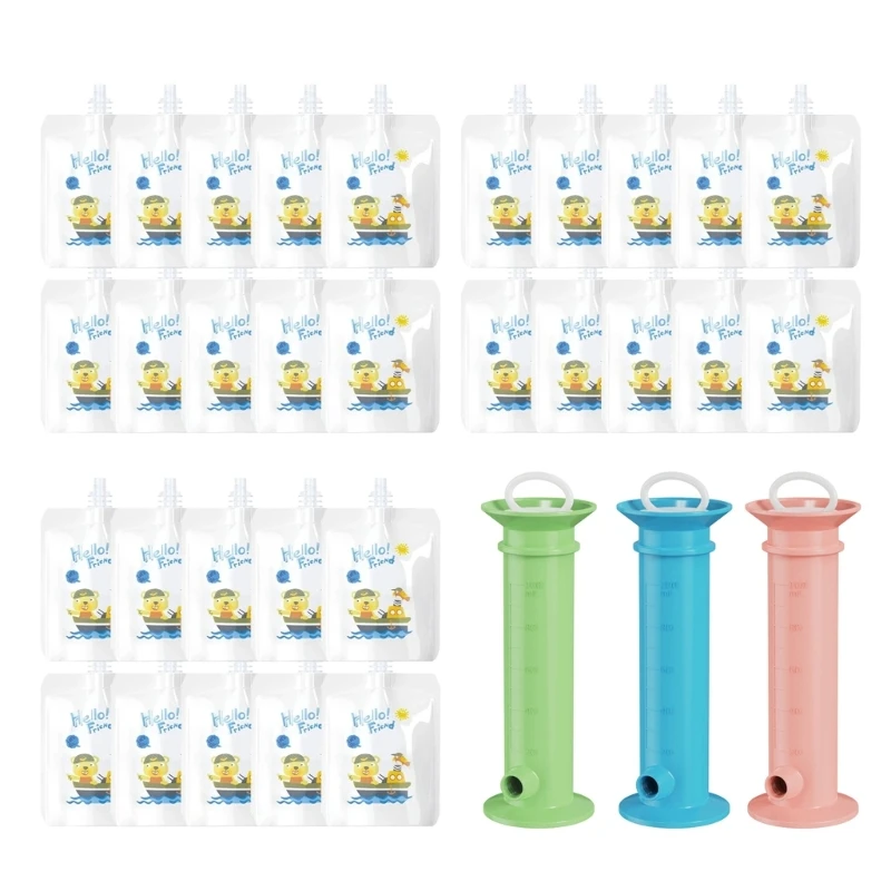 

Легко чистящаяся сумка для детского питания, инструмент для выжимания пюре для прикорма для молодой мамы