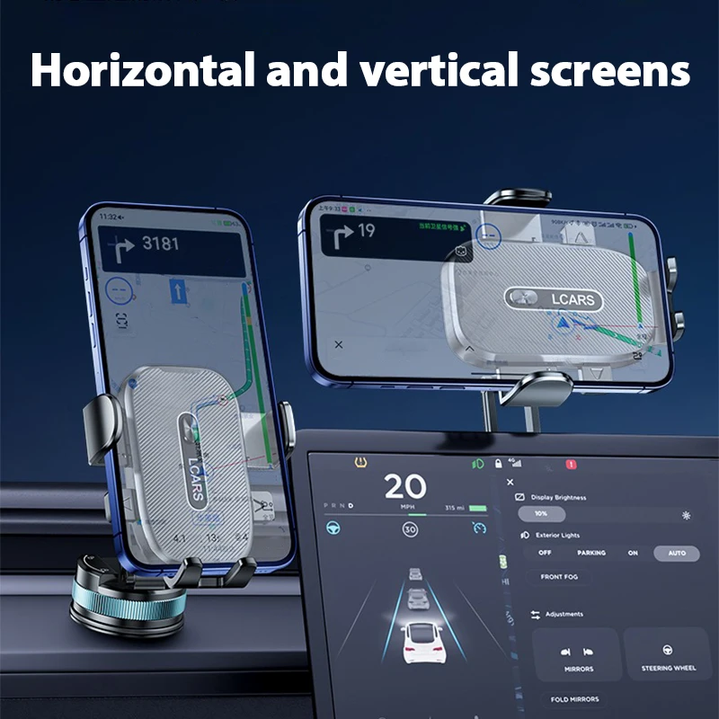 Universal Car Phone Holder 360 Adjustable Rotation Dashboard Suction Cup Mount for Smartphone Navigation Vehicle Accessory