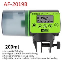 Intelligent Automatic Fish Tank Feeder with Large Capacity (Black)
