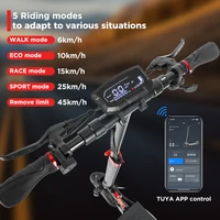 Trottinette Électrique Pliable WildStride T4Plus, Autonomie Max 60KM, 48V 15Ah, Pneu 10'' à Pression Maximale, Double Amortissement, Hauteur Réglable, Idéale pour les Trajets Quotidiens 3