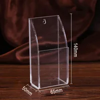 Bracket Remote Storage Box Holder Case Remote Control Storage Box TV Air Conditioner Wall Mount Acrylic Clear Brand New 2