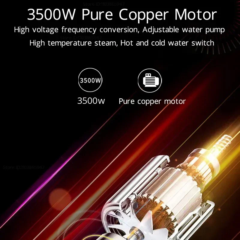 3500W Electric Steam Cleaner for Car Home Appliances High Temperature High Pressure Air Conditioner Steam Washing Machine 3