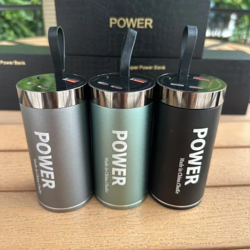 Portable DIY 46800 Power Pack Case Aluminum double Type C USB Outputs Quick Charges for Hiking & Activity without Battery