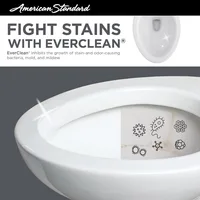 Two-Piece Toilet Chair Height Round Front Floor Mounted High Efficiency Toilets White 1.28 Gpf 2