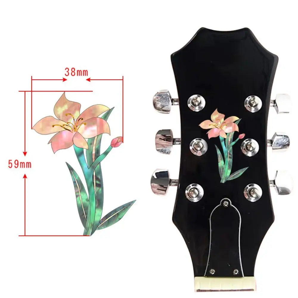 Guitar Head Sticker PVC Personalise Guitar Panel Sticker Inlay DIY Headstock Decal Electric