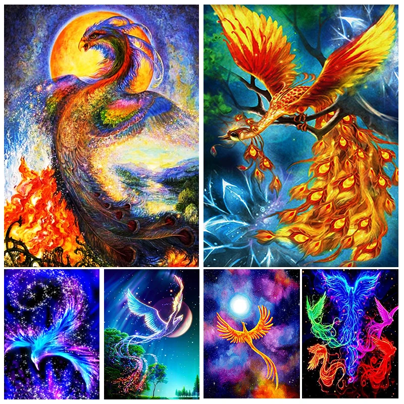 

Phoenix Picture 5D Diamond Painting Kits Fantasy Animals Diamond Mosaic Full Rhinestone Embroidery DIY Home Wall Decor