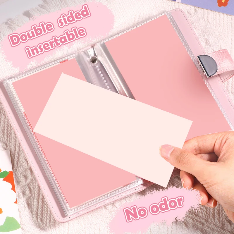 Heart Print Money Savings Challenge Binder Savings Challenges Book Large Capacity Leather Waterproof Cash Budget Notebook