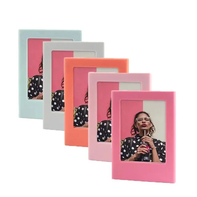 Magnetic Photo Frame Set: 5-Pack of 3-Inch Refrigerator Picture Holders