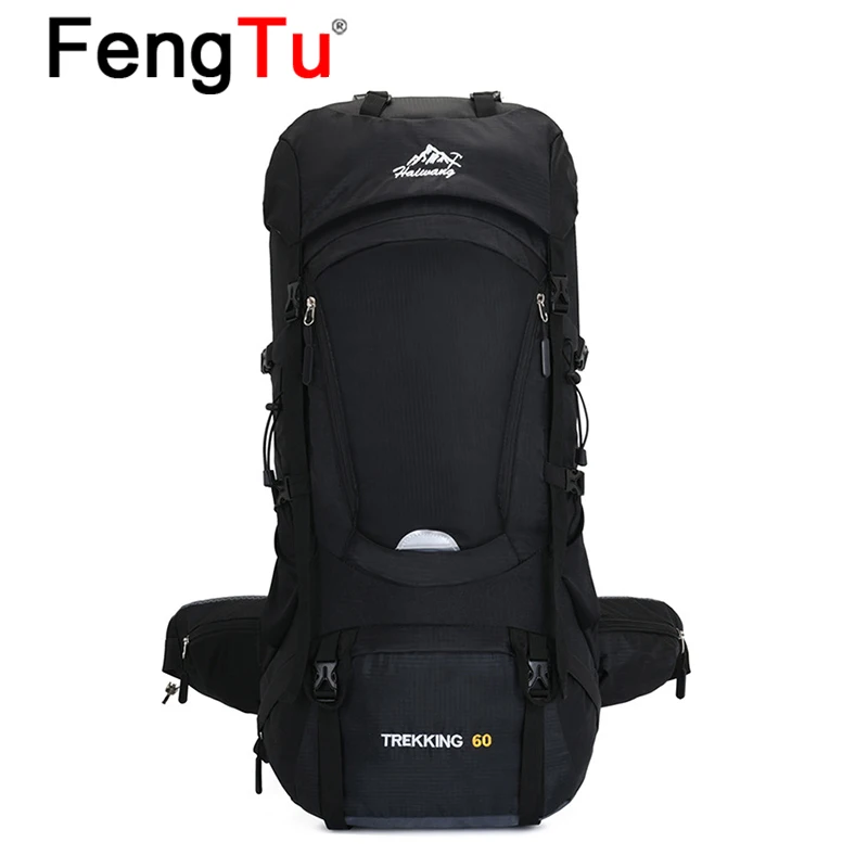 FengTu Outdoor Mountaineering Bag 60L Large Capacity Light Backpack