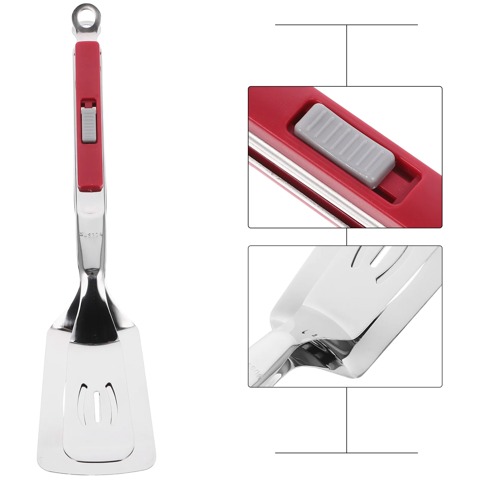 

Anti-Scald Spatula Tongs Multifunctional Stainless Steel Clip Grill BBQ Clamp Spatula