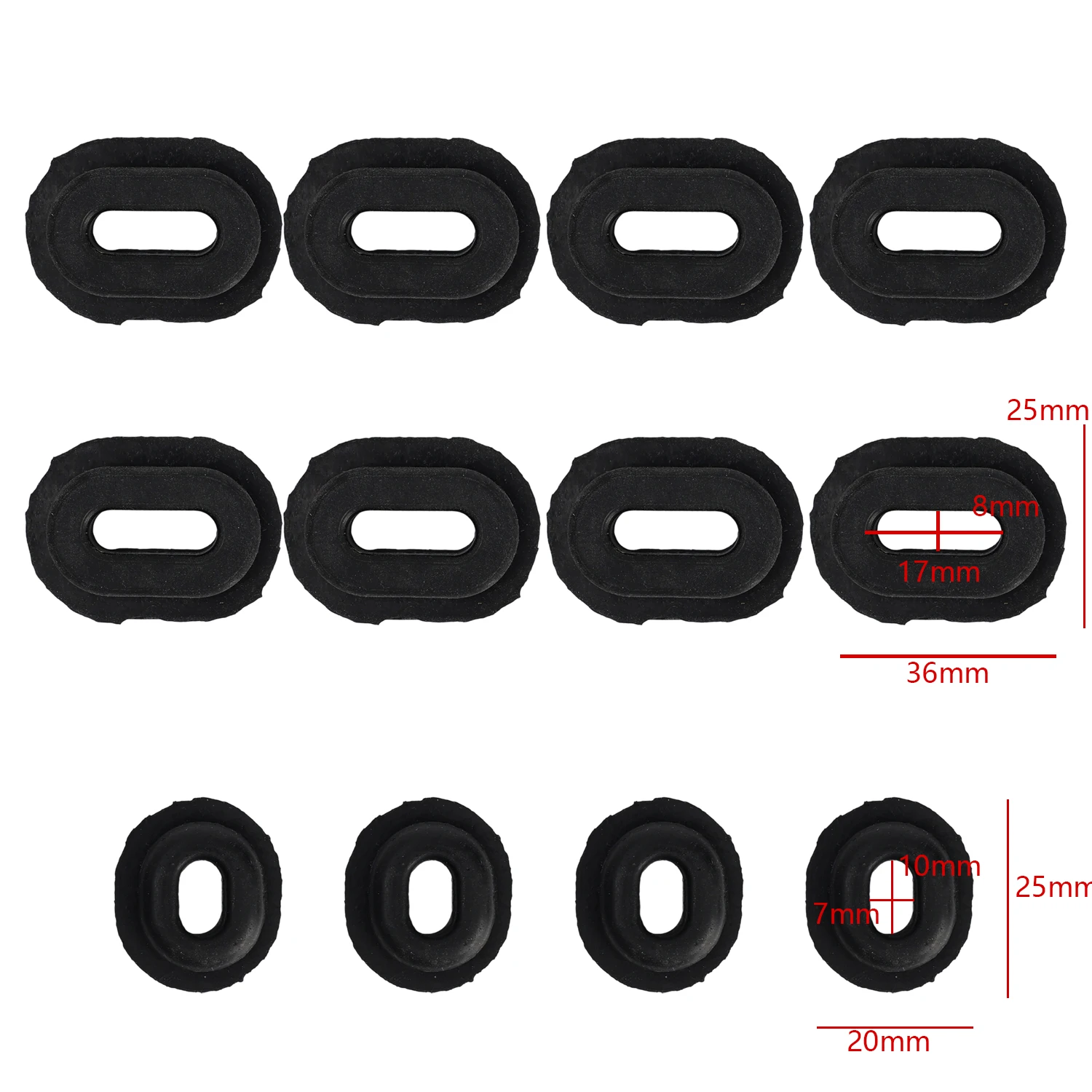 Motorcycle Fairing Side Cover Anti-Vibration Cushion Mounting Kit