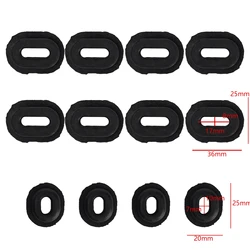 Motorcycle Fairing Side Cover Anti - Vibration Cushion Mounting Kit (12pcs black)