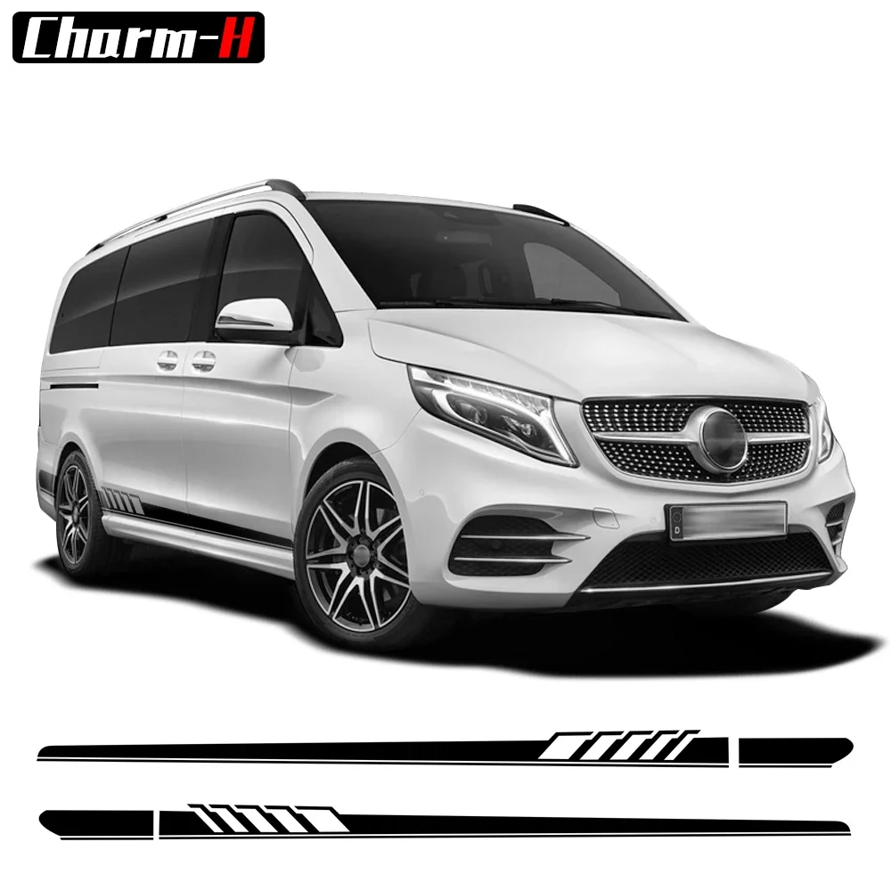 

Edition 1 Stripes for Mercedes Benz V Class W447 W639 V260 V260L SWB LWB Car Door Side Skirt Decal Stickers Accessories