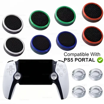 Copri joystick in silicone 3D analogici per controller PS5 Portal, compatibili con console NS/Lite e Steam/Rog Ally.