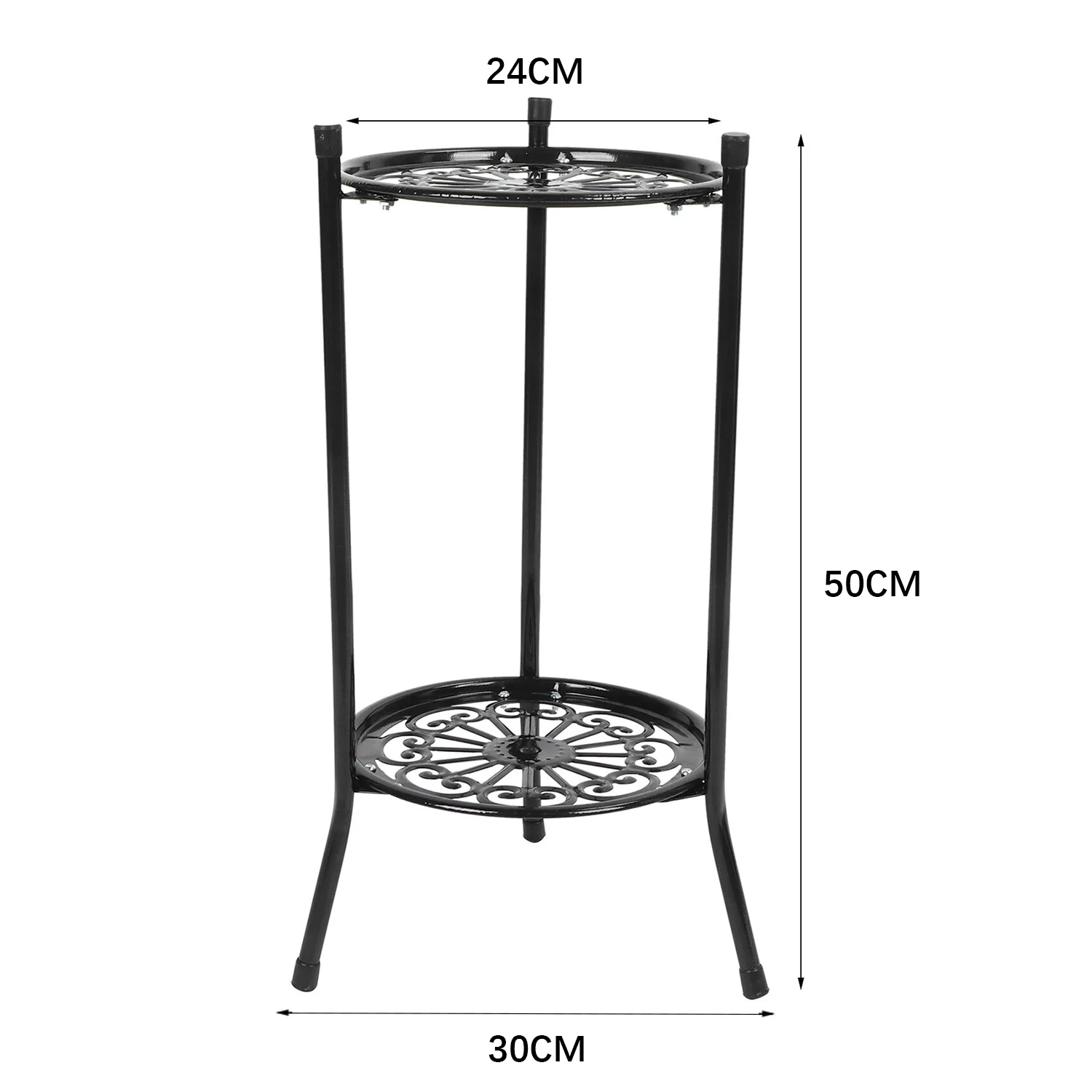 Flower Pot Holder Stand Metal Plant Rack Flowers Display Shelf Indoor Outdoor - Picture 11 of 11