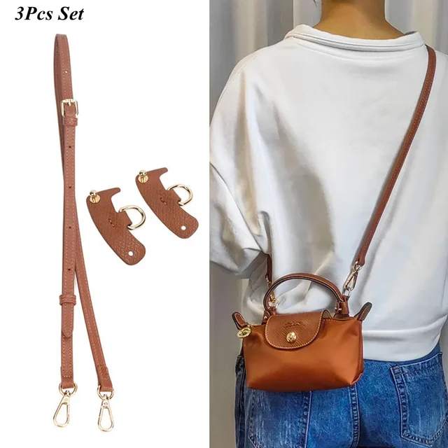 Bag Strap Bag Transformation Accessories For Longchamp Mini Bag Genuine Leather Shoulder Strap Crossbody Belt Straps 1