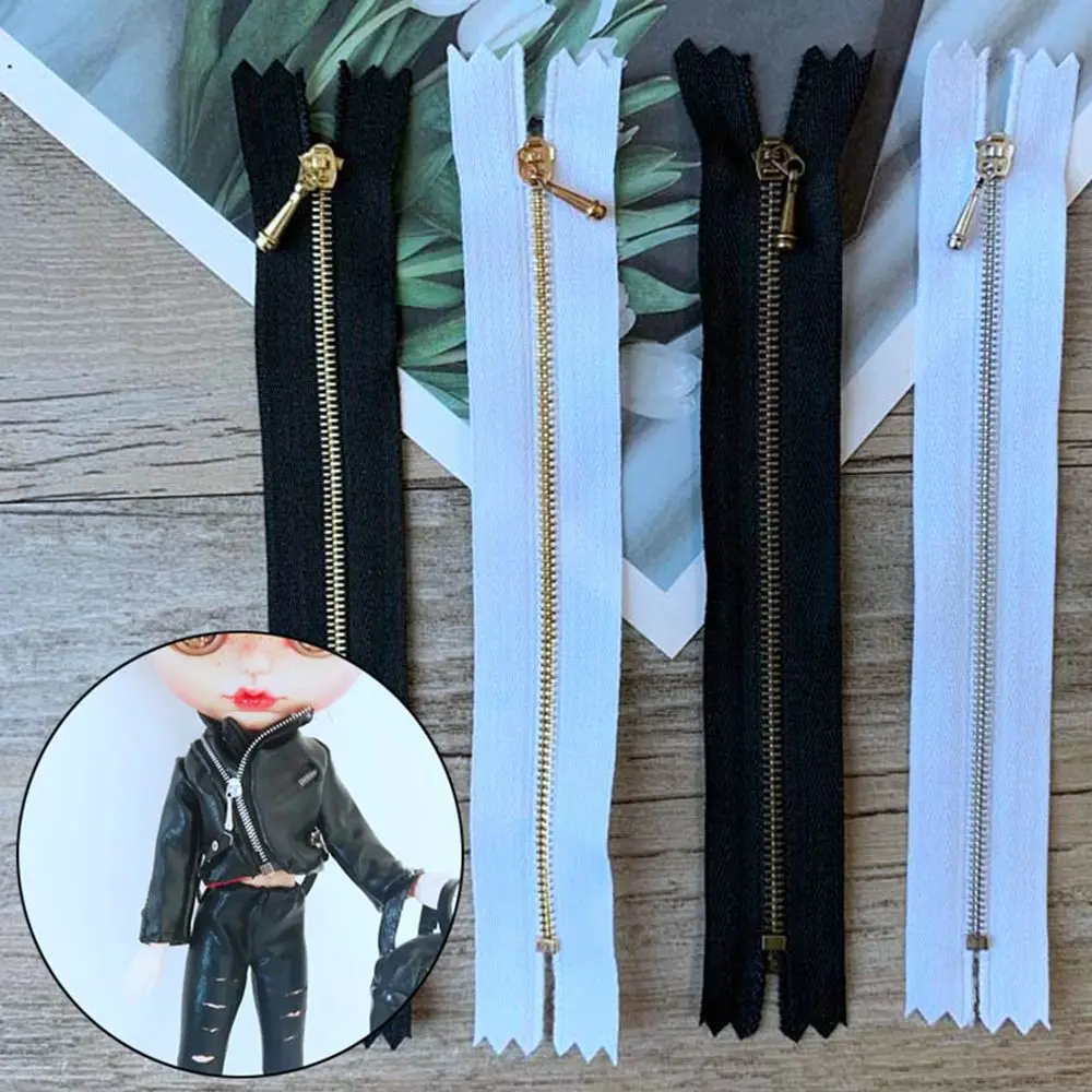 16Styles10cm12cmMiniZipperDollClothingZipperDIYHandmade