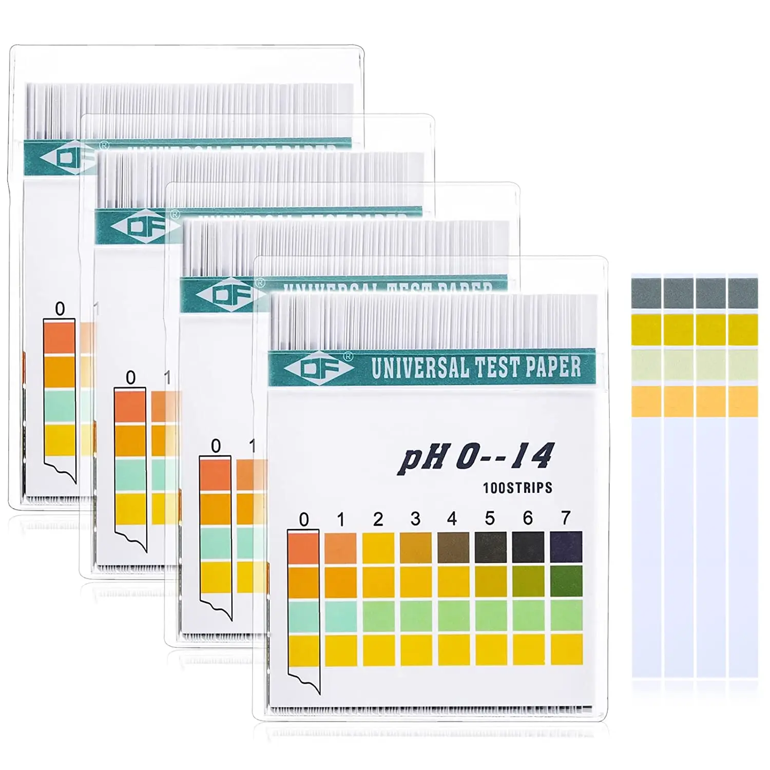 Description Picture 2 of item100 Strips 0-14 PH Alkaline Acid Indicator Paper Water Saliva Litmus Testing Kit for Test Body Acid Alkaline pH Level Skin Care