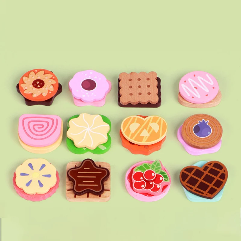Wooden Dessert Play Set for Kids - Interactive DIY Toy & Parent-Child Game