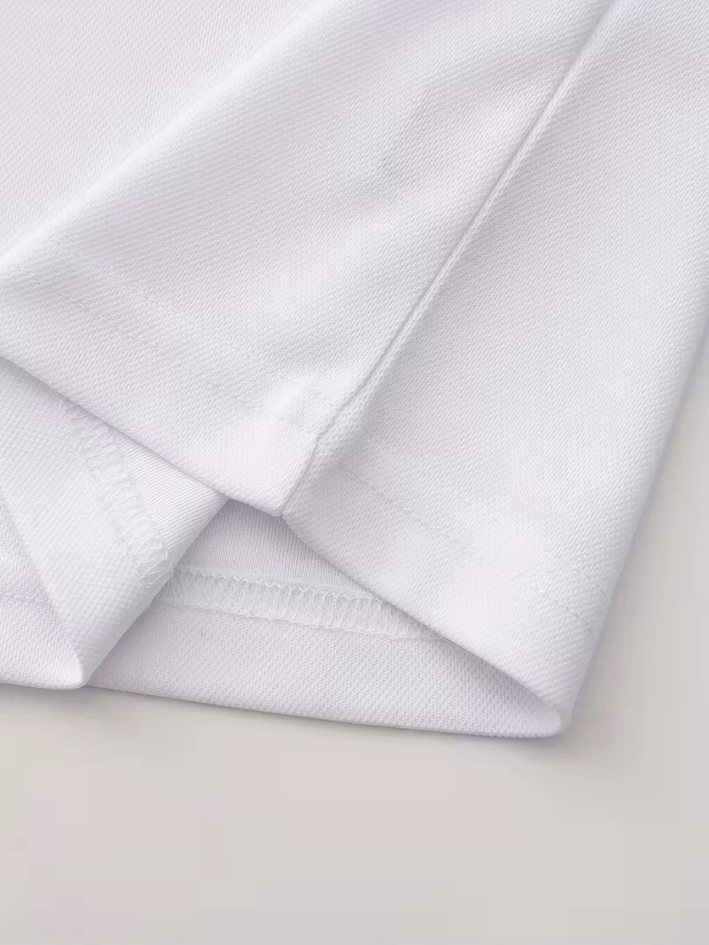 Polo Estiva da Uomo Casual Senza Maniche con Ricamo Golf e Colletto Rialzato, Canotta con Bottoni per lo Sport - immagine 3