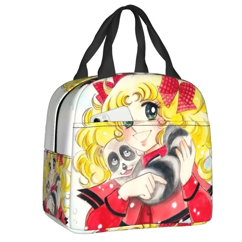 Sacs à déjeuner isothermes Happy Candy pour enfants, boîte à bento alimentaire, conteneur à bonbons, anime japonais, enfants et femmes, école