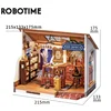 Robotime Rolife DIY Mystery Archives Bureau Decorative Ornament Kids Adult Miniature Fantasy Magic Doll House Wooden Kit Toy 6