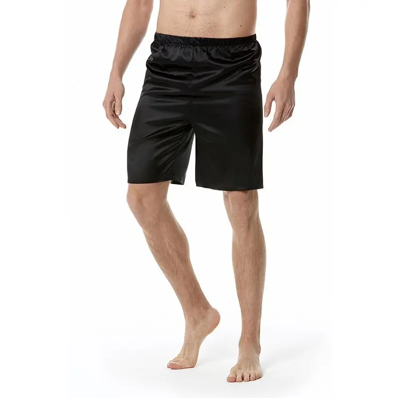 Summer Glossy Men's Thin Seamless Shorts Underwears Male Plus Size Casual Sleeping Bottoms