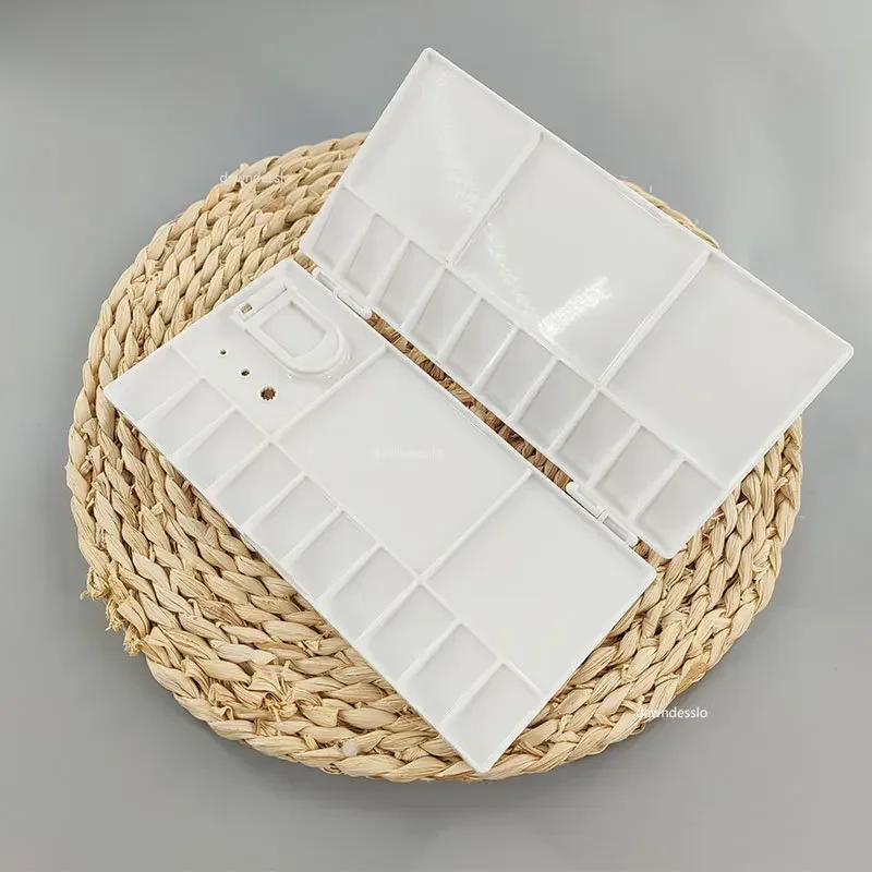 20Grid Folding Watercolor Palette Watercolor Paint Tray Box Renovate Cover Pigment Box Painting Tool Artistic Supplies
