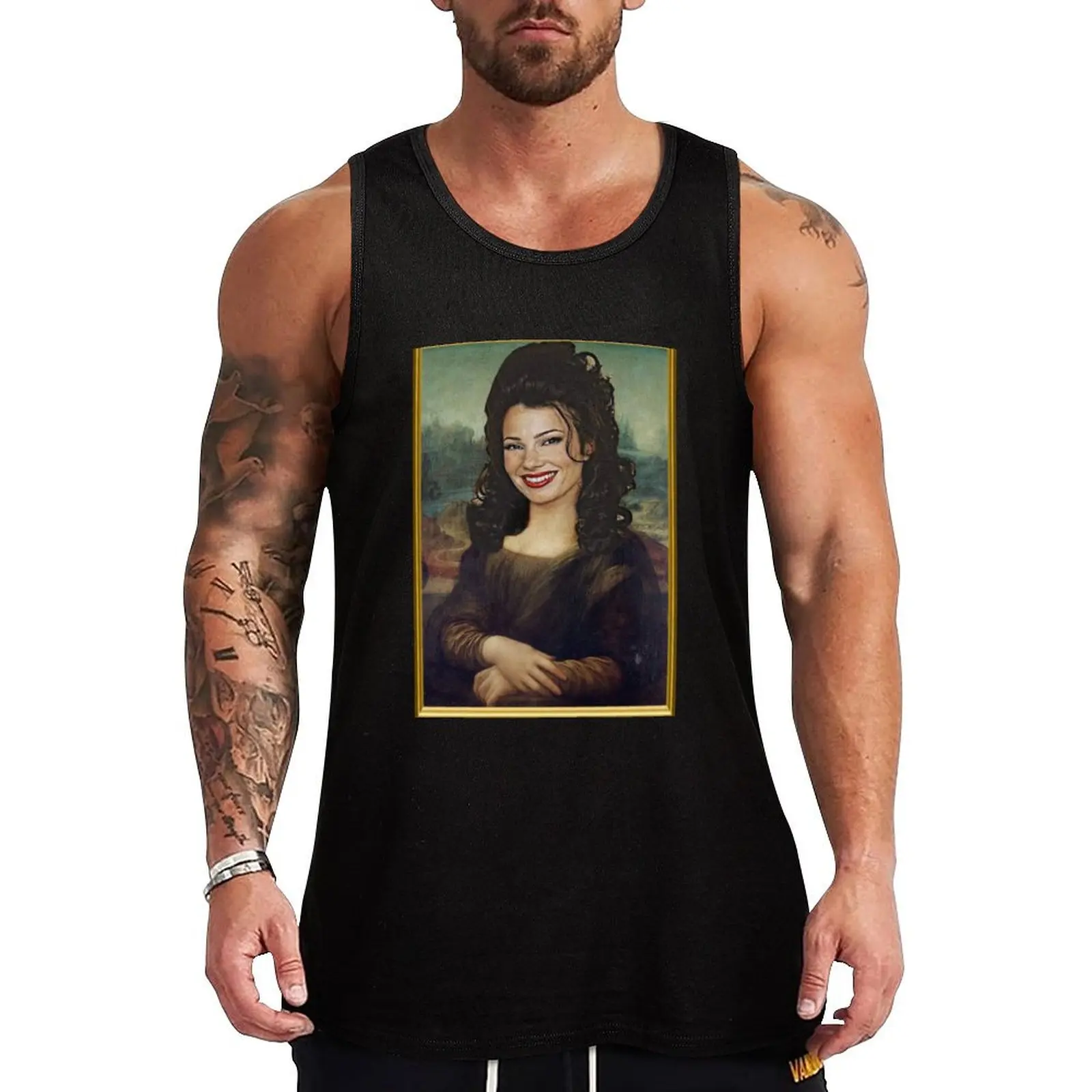 The Nanny - Mona Lisa Tank Top T-shirt for fitness T-shirt sports T-shirt Men's gym gym