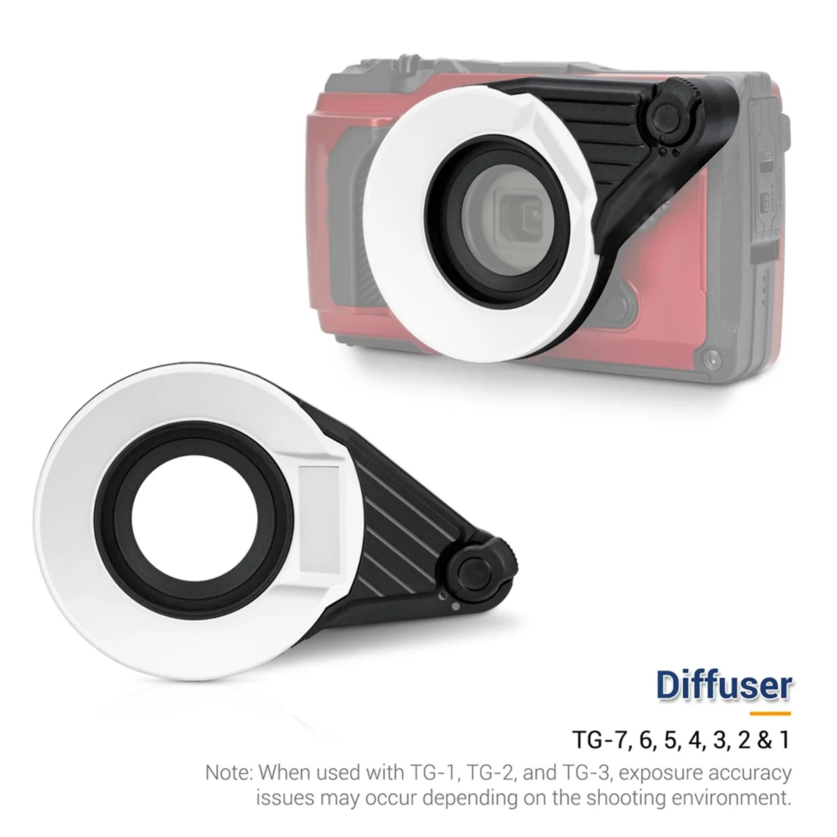 [BAAZ Fast] FD-1 플래시 디퓨저 (Tough-7, TG7, -6, TG6, -5, TG5, -4, TG4, -3, TG3, -2, TG2, -1, TG1 매크로 사진 촬영용)