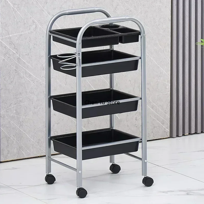 Cart Trolley Aesthetics Dressing Table Shopping Barber Elegant Hairdresser Organizer Carrello Estetista Spa Auxiliary Furniture multi layer storage trolley