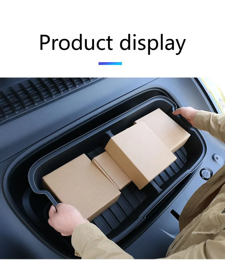 For Tesla 2025 Model Y Juniper Front Trunk Storage Box Single -Layer Trunk Organ