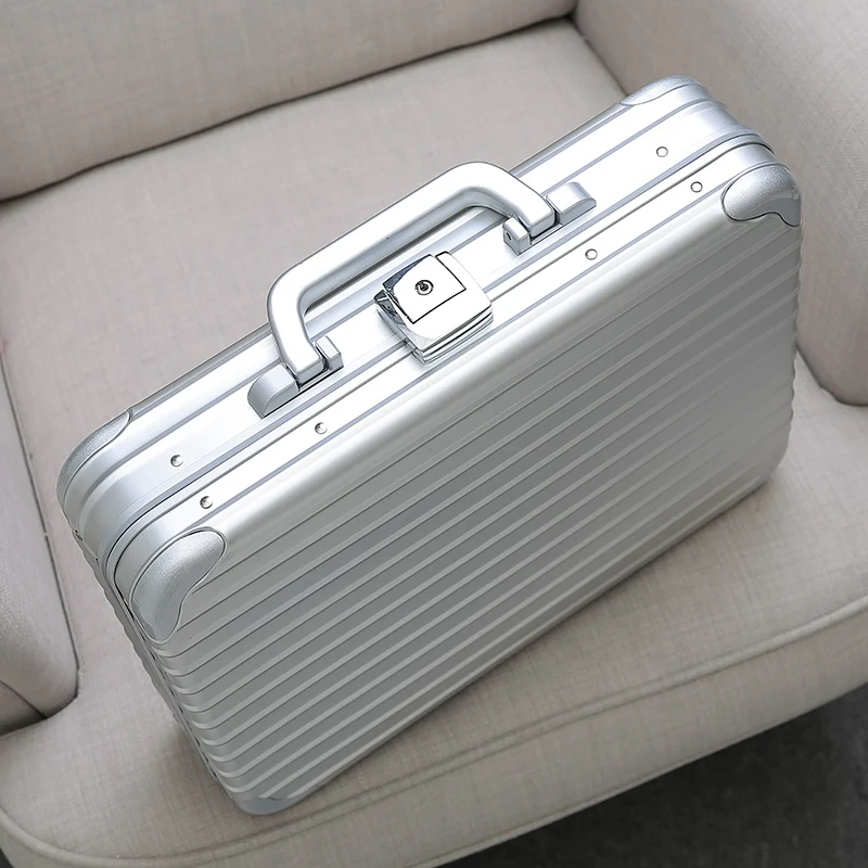 Lock Briefcase with Sandwich Aluminum Alloy Safety Box for Office