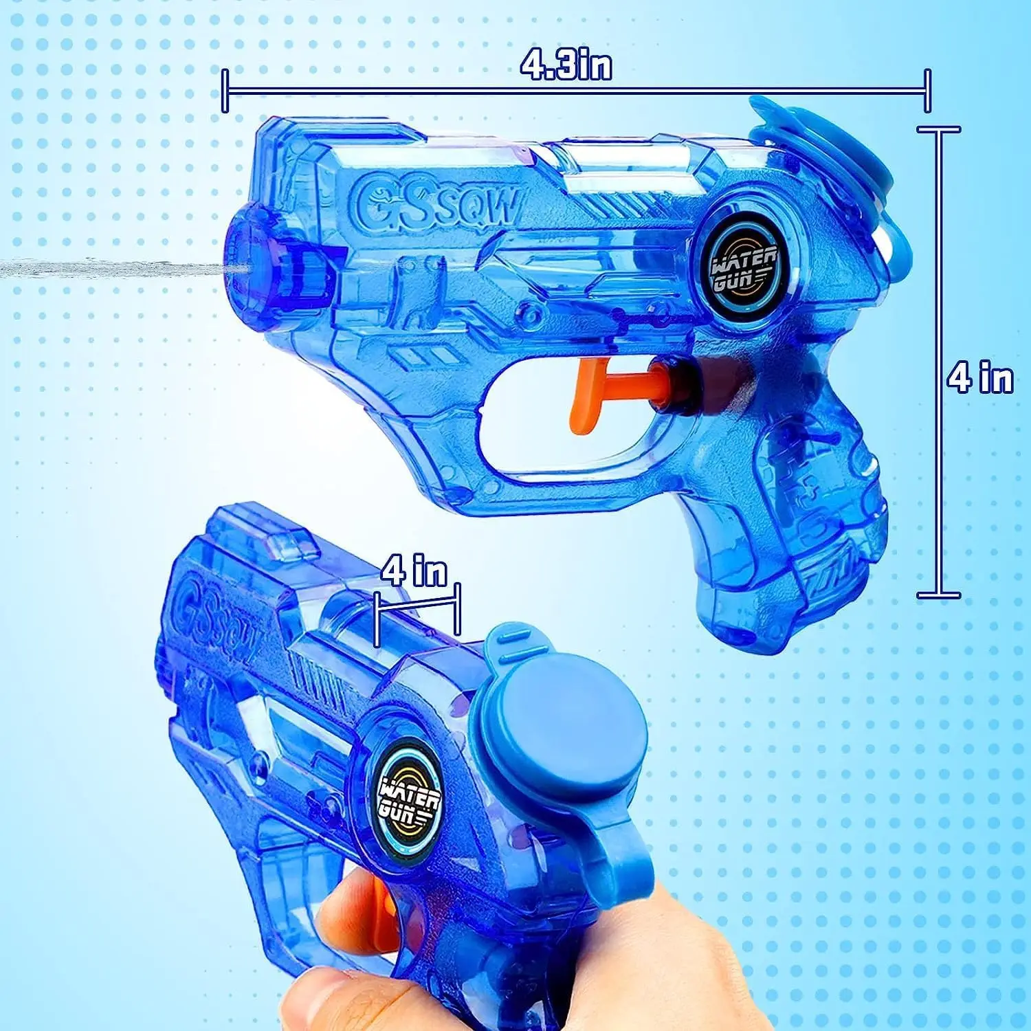 Mini Water Gun for Kids Lightweight Watergun Summer Squirt Water Blaster Pool Toy for Outdoor Swimming Beach Water Fighting 3