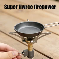 DHT Outdoor High Efficiency Ultralight Stove Fire Heater Camping Gas Burner Hiking Picnic sturdy Gas Burner Folding ignite