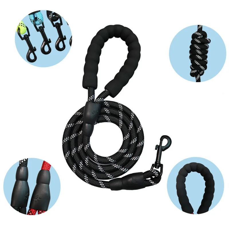 Reflective Dog Leash with Handle 6