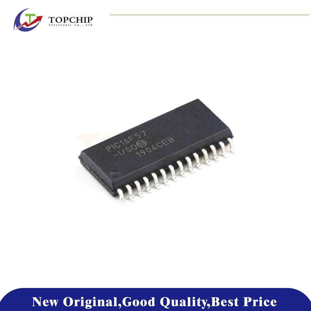 

1Pcs New Original PIC16F57-I/SO PIC 72Byte 20MHz 20 FLASH 2KB SOIC-28-300mil Microcontroller Units (MCUs/MPUs/SOCs)