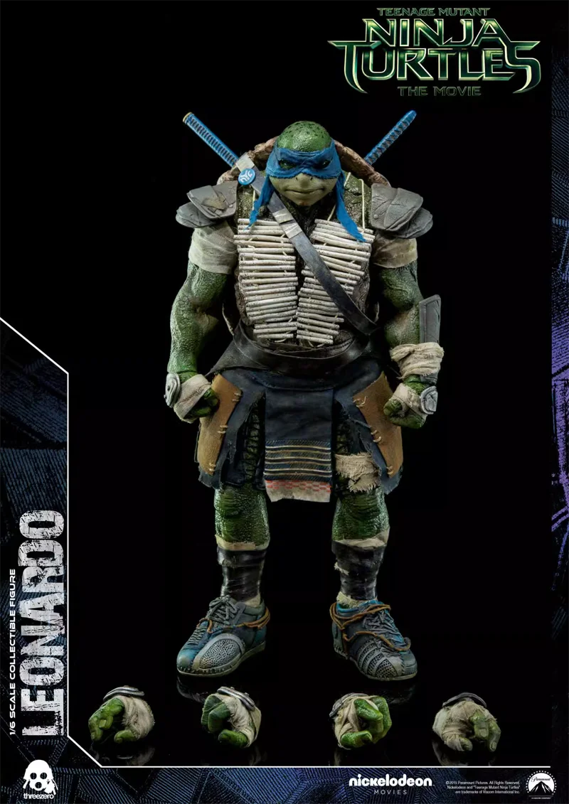 TMNT フィギュア 3体セット 1/6 three zero Threezero 1:6 Teenage Mutant Ninja Turtles Leonardo Da Vinci