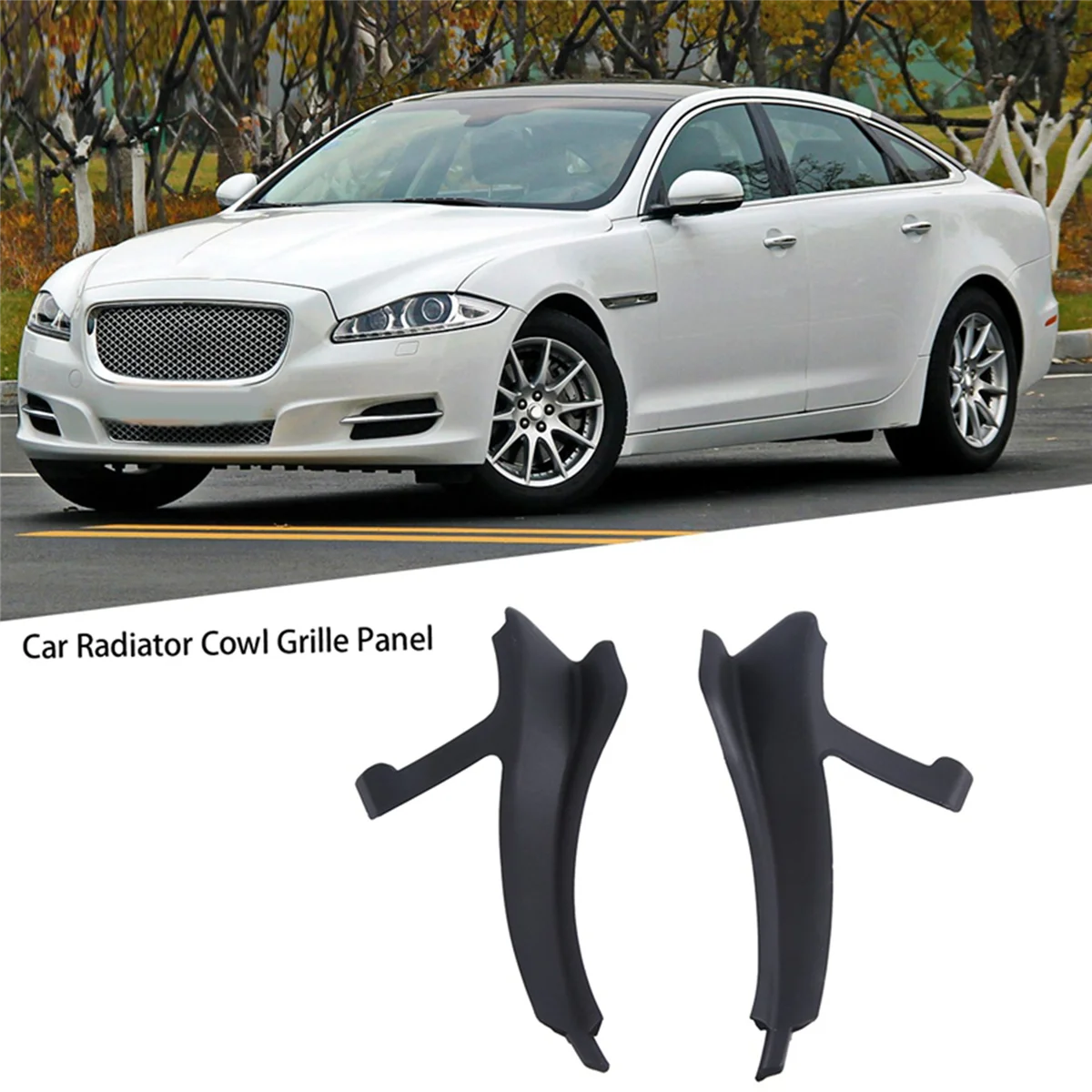 

Автомобильный передний левый и правый радиатор для JAGUAR XJL 2010-2019, хомут, решетчатая панель C2D19712 C2D19713