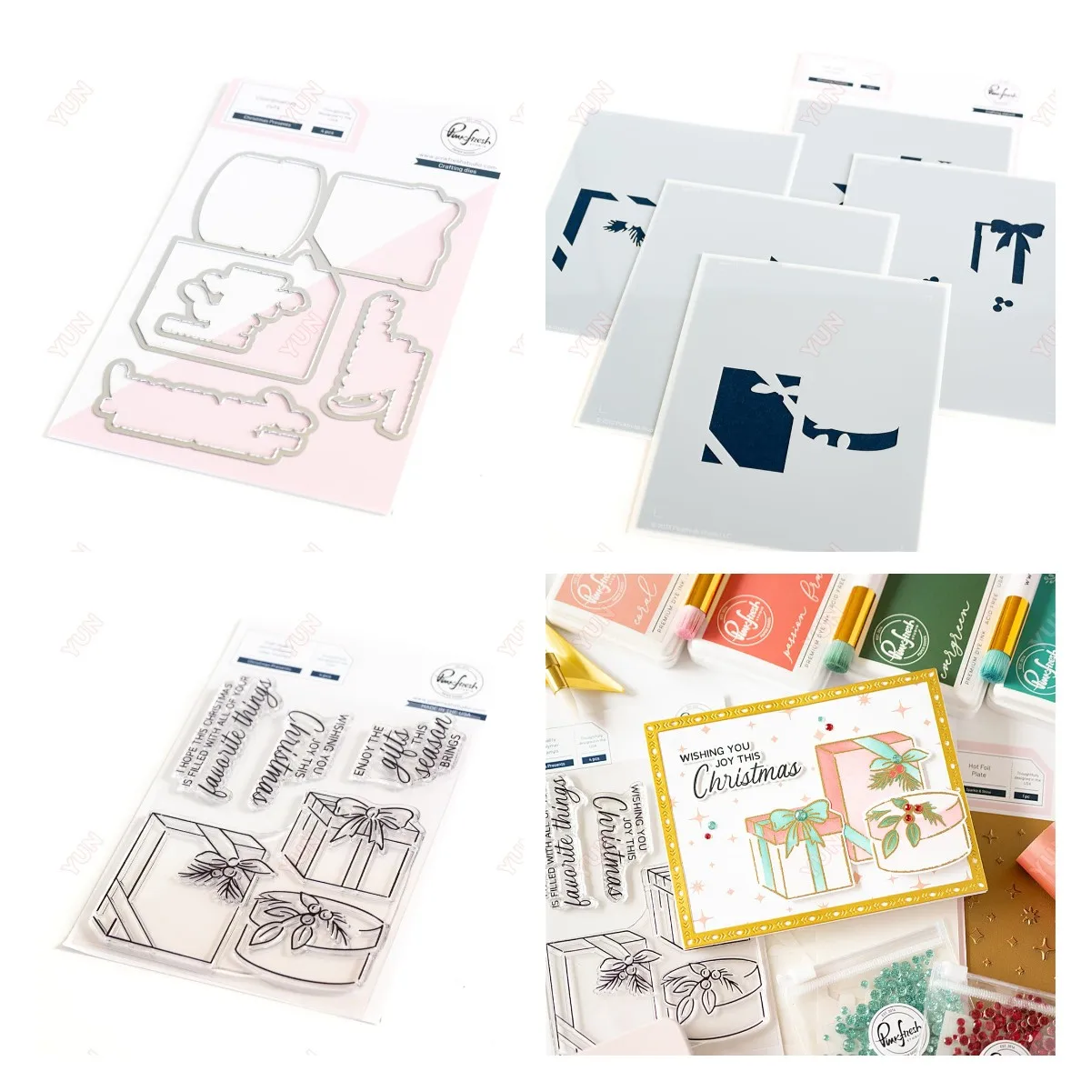 

Christmas Presents Metal Cutting Dies Stamps Stencil DIY Scrapbook Crafts Decoration Handmade Greeting Cards embossing paper