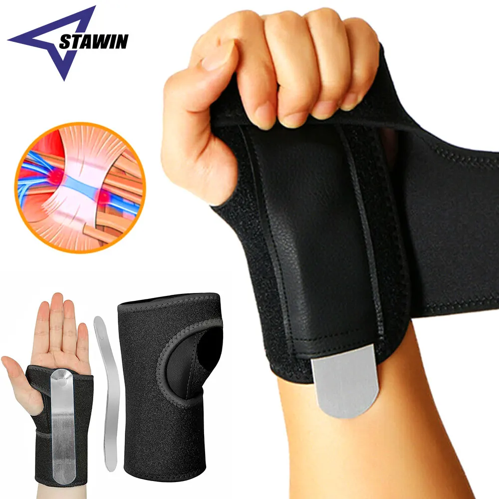 Elastic Wrist Braces with Removable Metal Splint for Sale