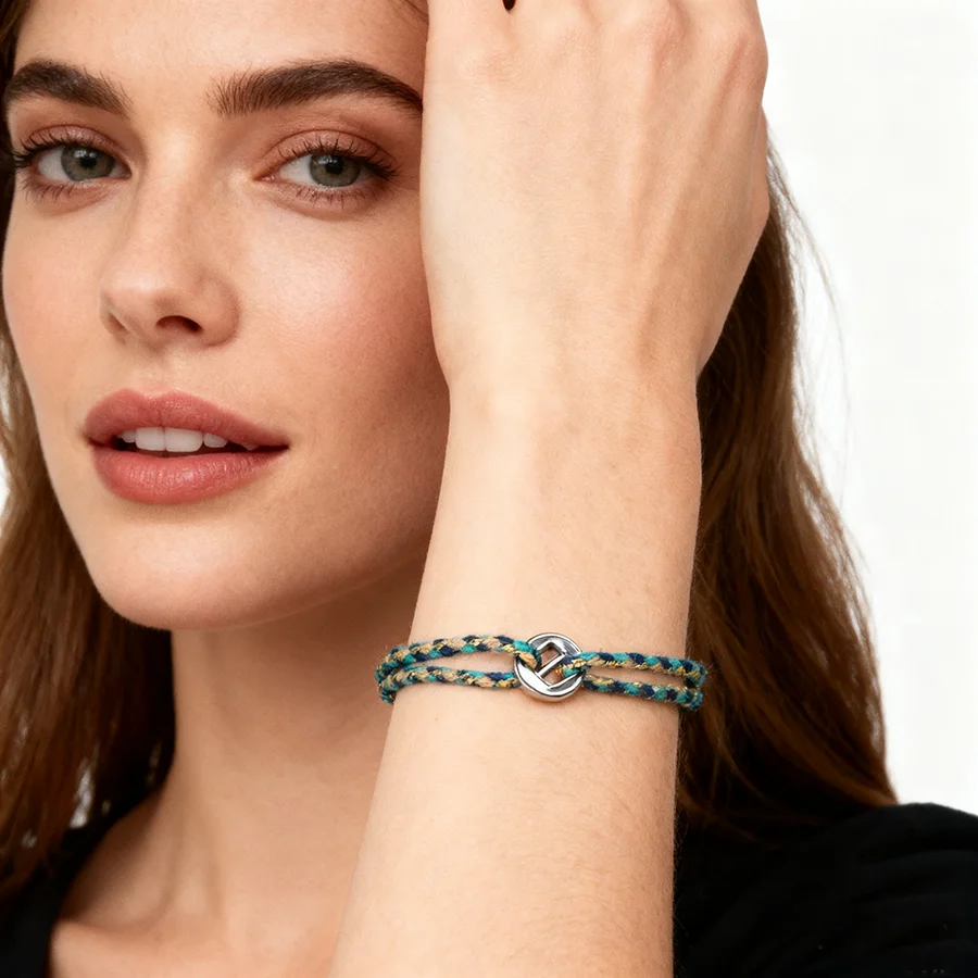 Cotton Thread Vintage Viking Handmade Braided Bracelet