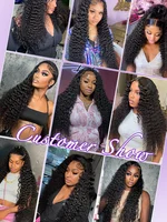 30 34 pouces vague profonde cheveux humains paquets cheveux bouclés tissage brut non transformés Tissage Double trame vierge Extensions de cheveux 6