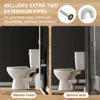 750W Macerating Toilet System with 4-Inlet, Durable Pump, Extension Pipe - Easy Install, Space Saving 5