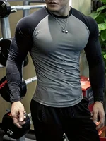 Haut moulant de football et de basket-ball à séchage rapide pour hommes, combinaison d'entraînement de compression de cyclisme à haute élasticité 4