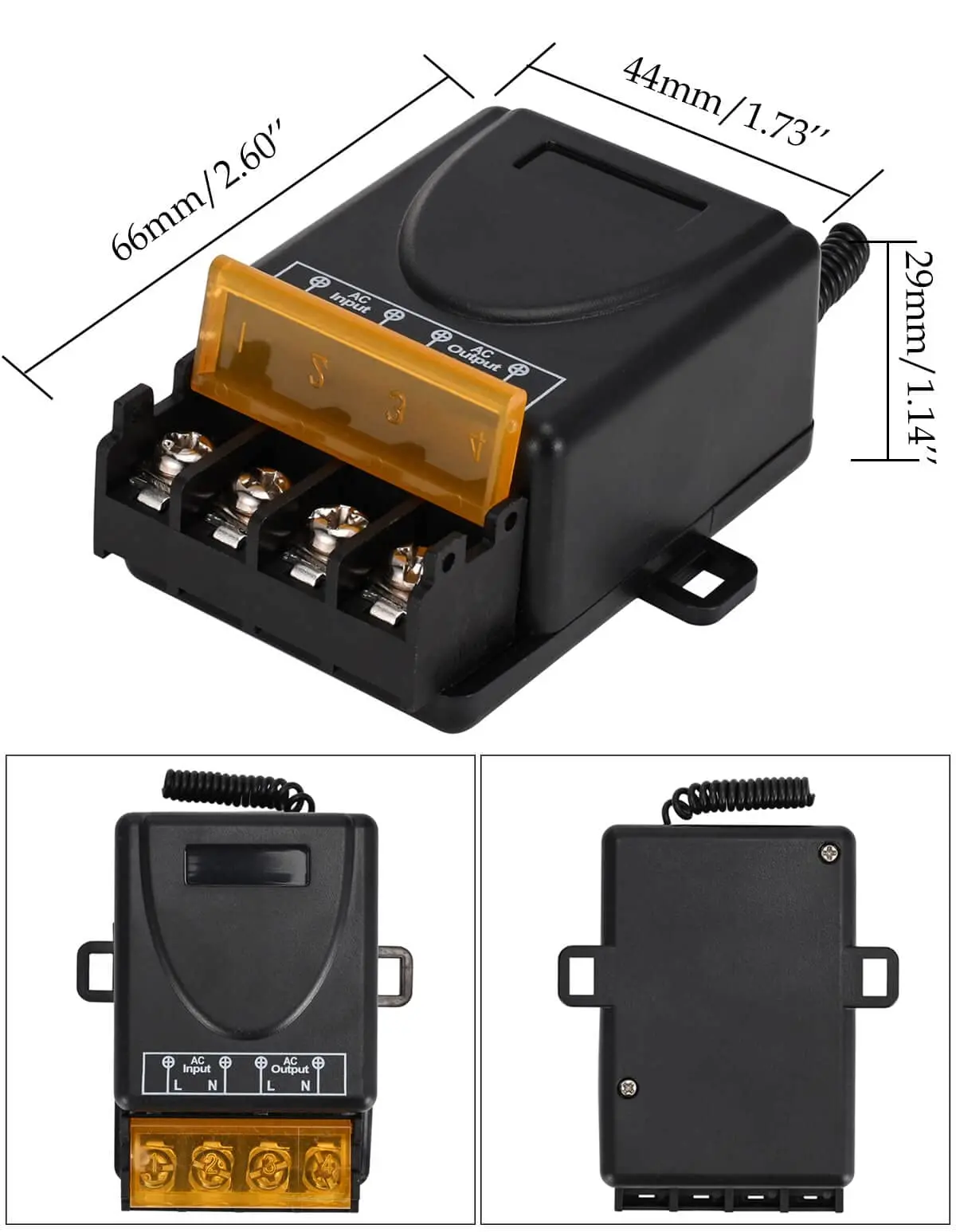 High-Power Wireless Remote Control Switch with Relay Receiver