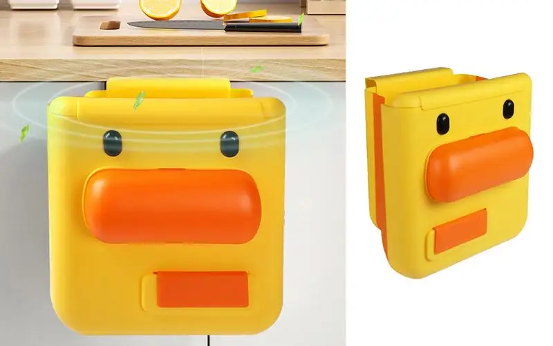 

Кухонная корзина для мусора, портативная коробка для хранения мусора, многоразовые компактные контейнеры для хранения мусора, настенная пластиковая корзина для мусора для дома