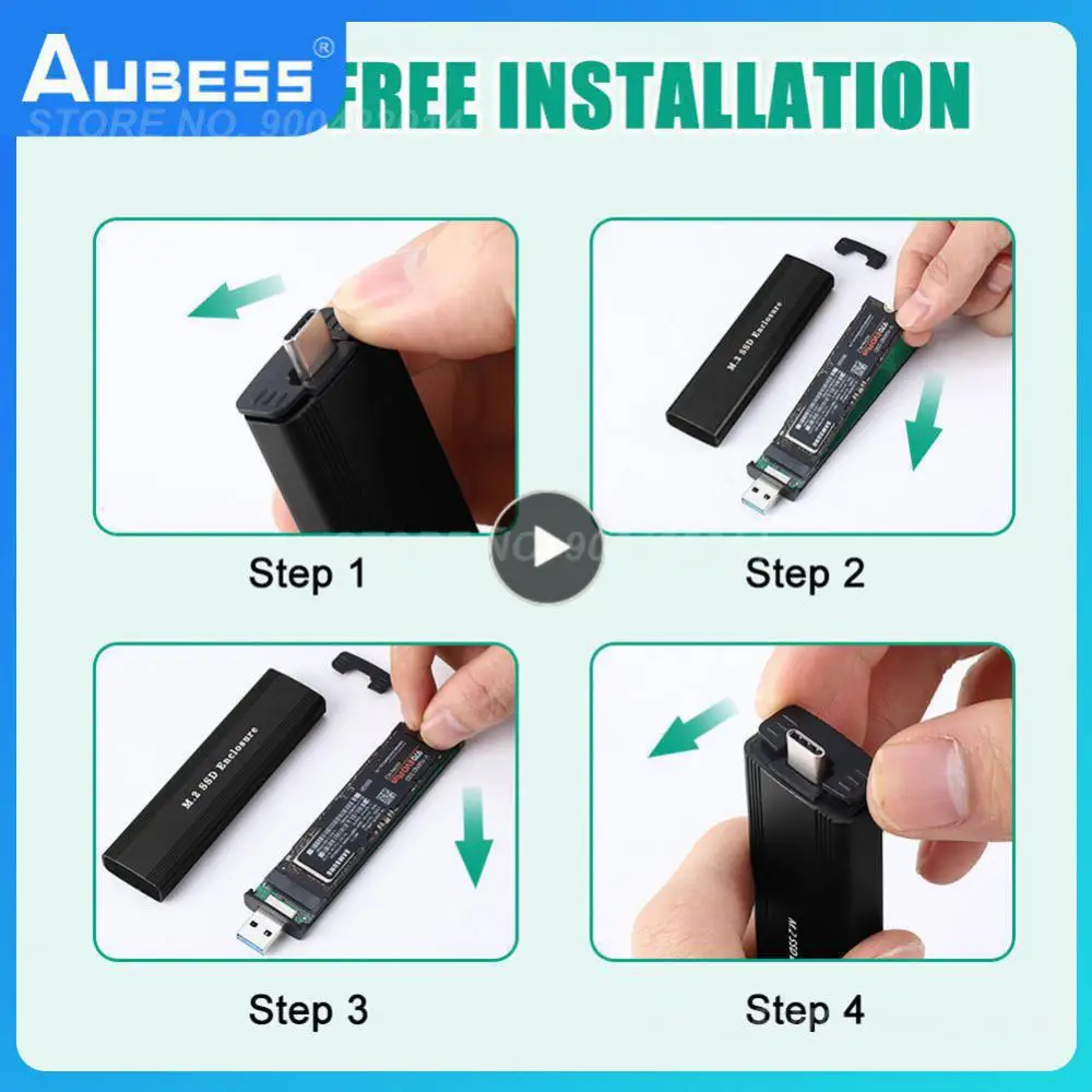 M2 Ssd Case Nvme Usb Tipo C Gen2 10Gbps Pcie Ssd Enclosure M.2 Nvme Enclosure M.2 Sata Ngff 6Gbps Solid State Drive Case